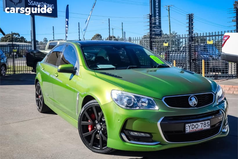 Green 2016 Holden Commodore Sedan Ss-V Redline