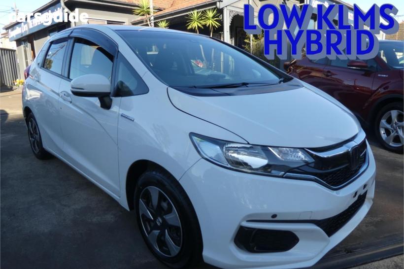 White 2018 Honda Fit Hatchback (Hybrid)