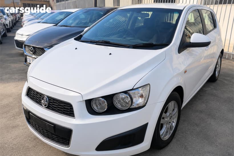 White 2015 Holden Barina Hatchback Cd