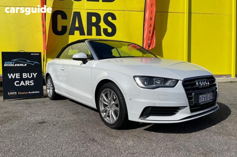 White 2015 Audi A3 Convertible 1.4 TFSI ATTRACTION COD 8V MY16