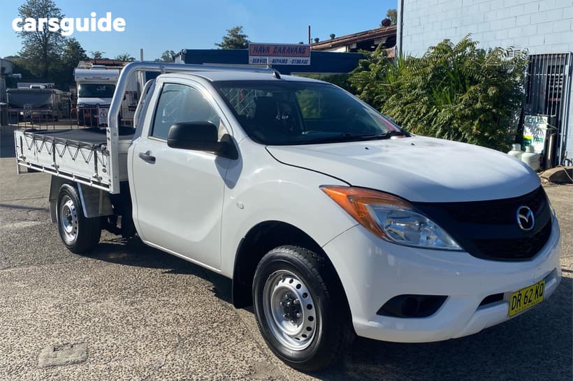 White 2014 Mazda BT-50 Cab Chassis Xt (4X2)
