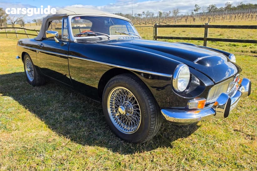 Black 1968 MG C Convertible SPORTS