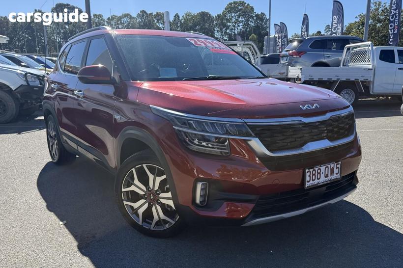 Orange 2021 Kia Seltos Wagon Gt Line (Awd)