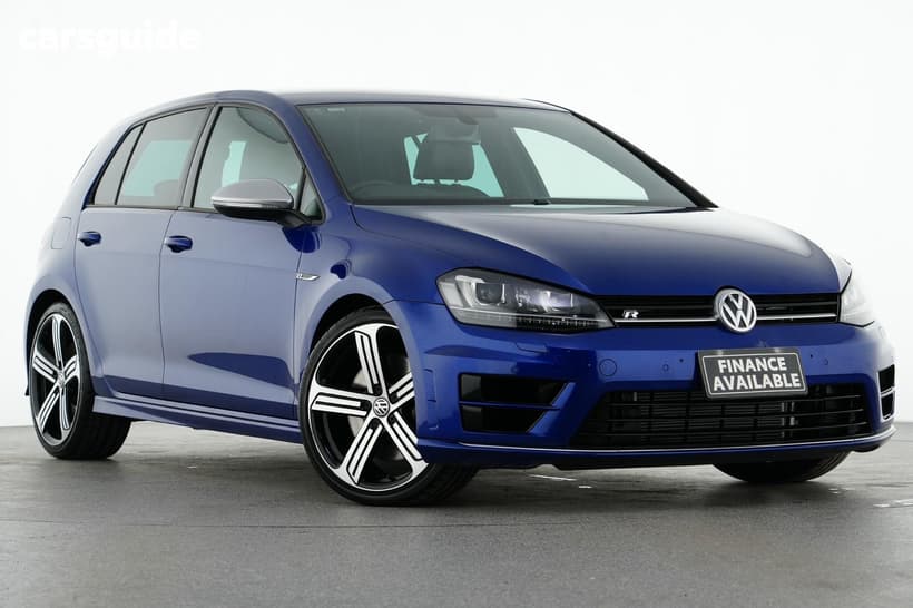 Blue 2015 Volkswagen Golf Hatchback R