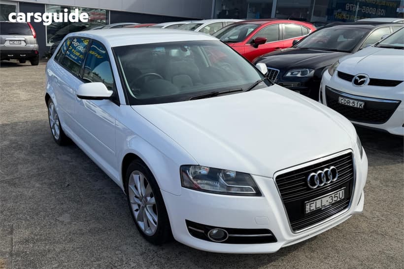 White 2011 Audi A3 Hatchback Sportback 1.8 Tfsi Ambition