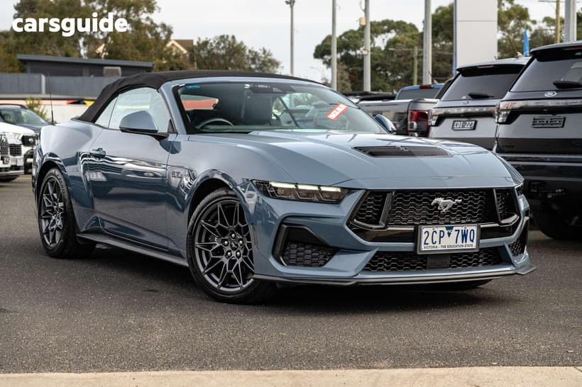 Grey 2025 Ford Mustang Convertible Gt 5.0 V8
