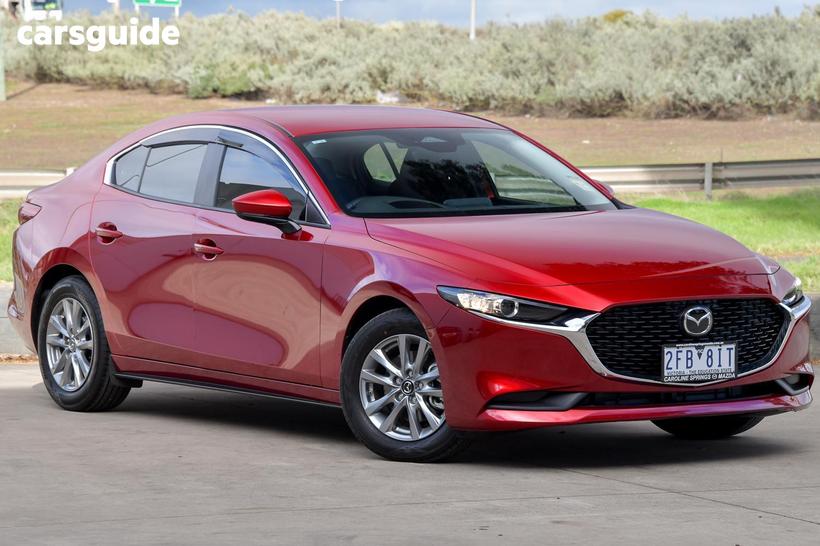 Red 2026 Mazda Mazda3 Sedan G20 Pure