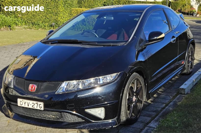 Black 2008 Honda Civic Hatchback Type R