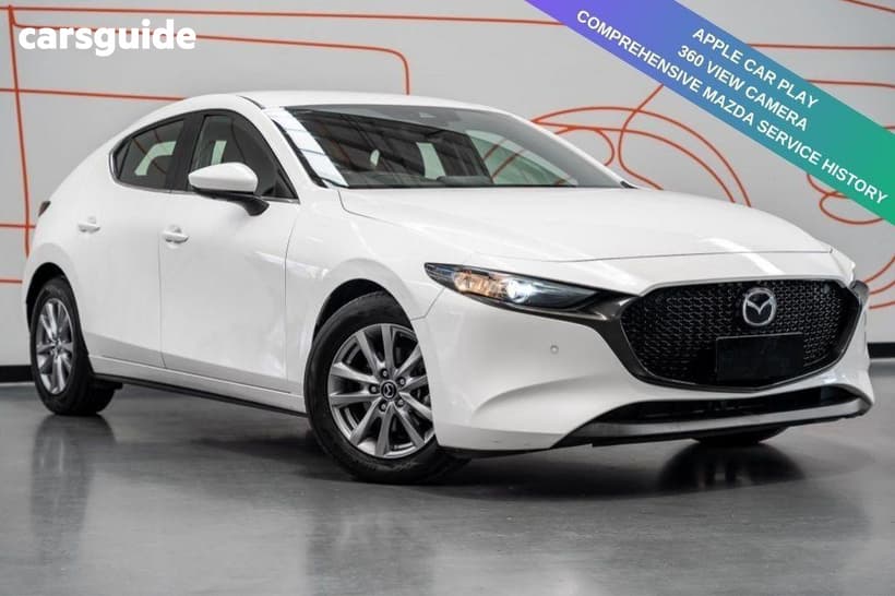White 2019 Mazda 3 Hatchback G20 Pure