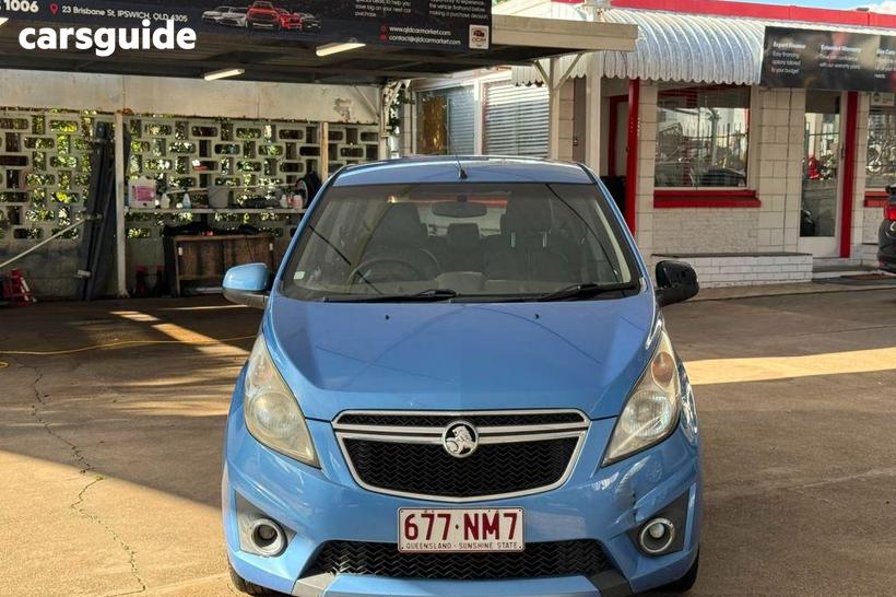 Blue 2013 Holden Barina Spark Hatchback Cd