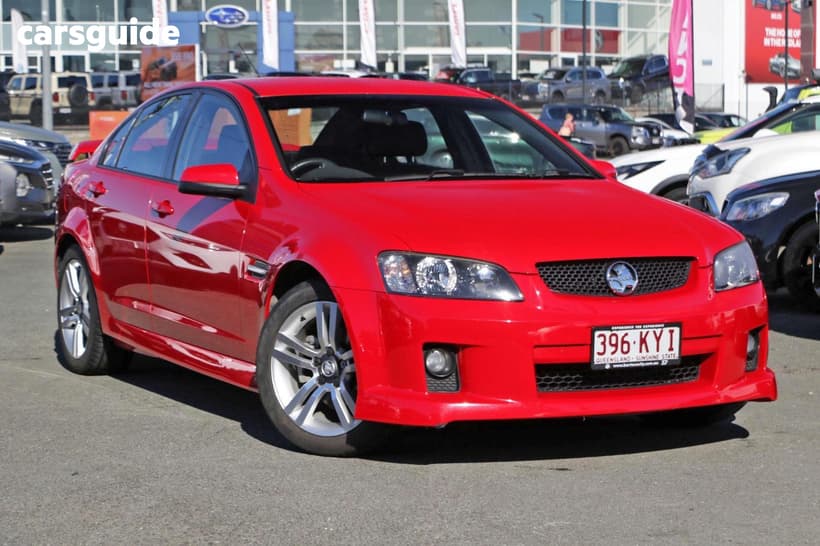 Red 2008 Holden Commodore Sportswagon Sv6