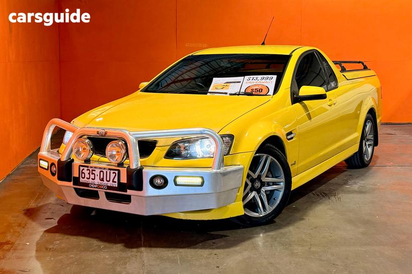 Yellow 2011 Holden Commodore Utility Sv6