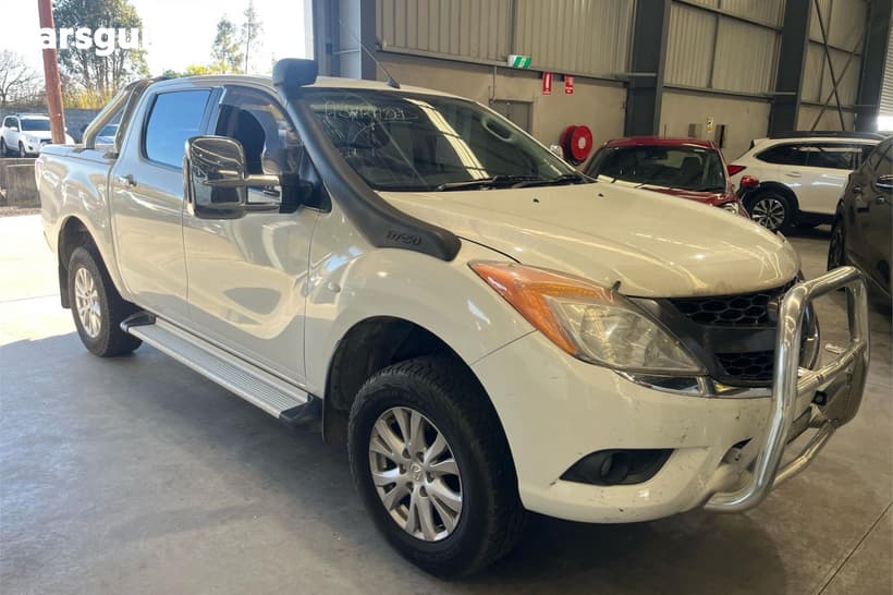 White 2011 Mazda BT-50 Dual Cab Utility Gt (4X4)