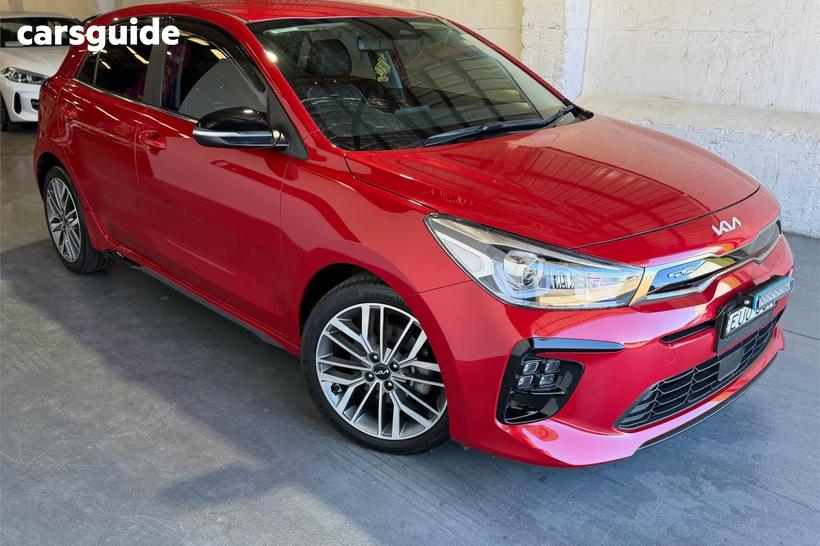 Red 2022 Kia RIO Hatchback Gt-Line