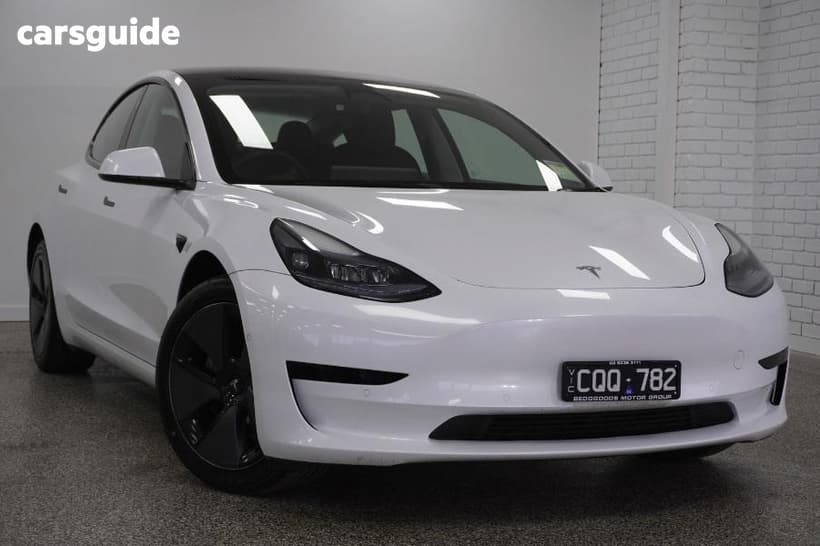 White 2023 Tesla Model 3 Sedan Rear-Wheel Drive