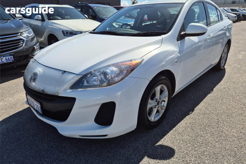 White 2012 Mazda 3 Sedan Neo