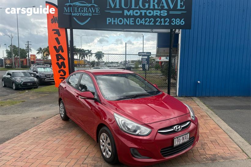Red 2015 Hyundai Accent Sedan Active