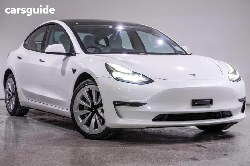 White 2022 Tesla Model 3 Sedan Long Range