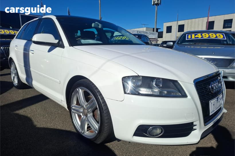 White 2012 Audi A3 Hatchback Sportback 1.8 Tfsi Ambition