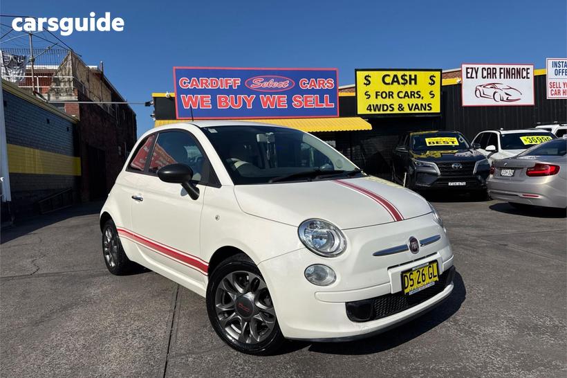 White 2013 Fiat 500 Hatchback Pop