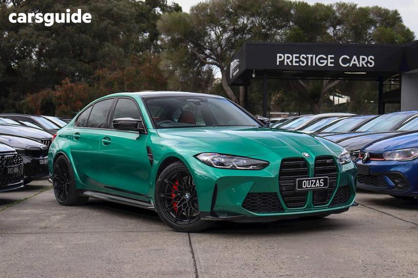 Green 2021 BMW M3 Saloon Competition