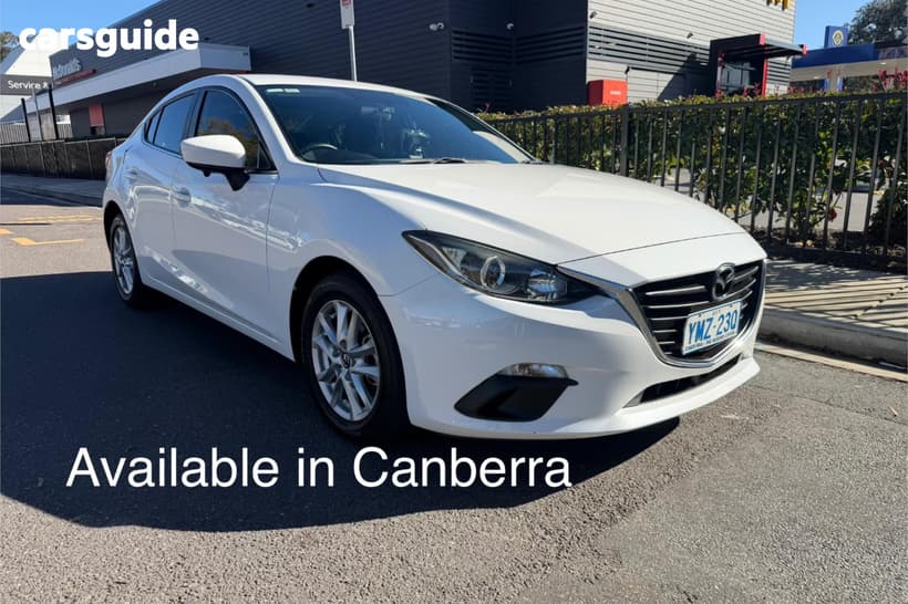 White 2014 Mazda 3 Sedan Maxx
