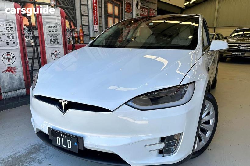 White 2017 Tesla Model X Wagon 90D