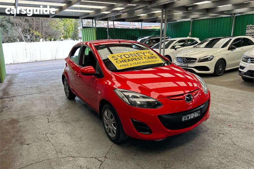 Red 2011 Mazda 2 Hatchback Neo