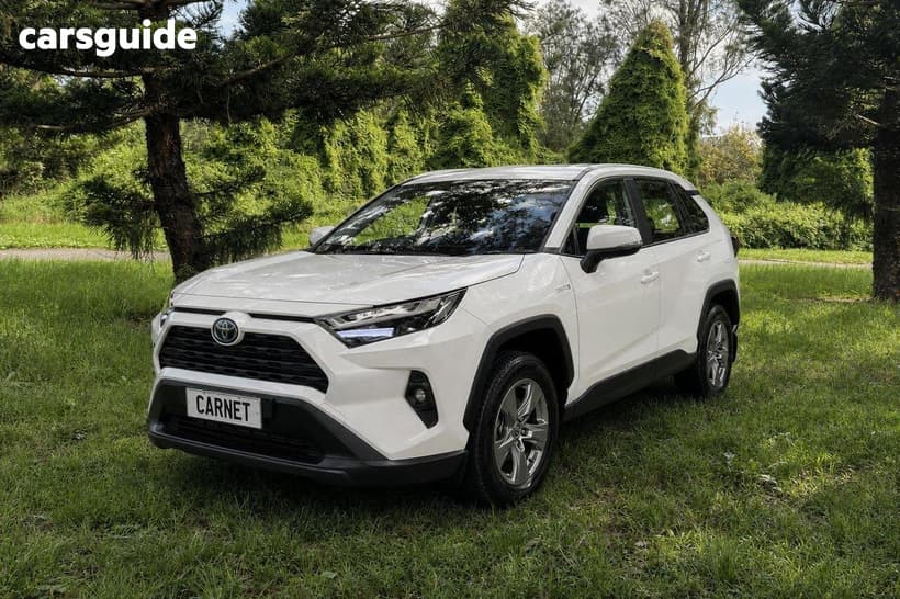White 2024 Toyota RAV4 Wagon Gx (2Wd) Hybr Full Size Spare