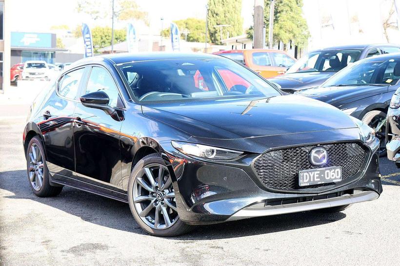 Black 2025 Mazda Mazda3 Hatchback G20 Evolve