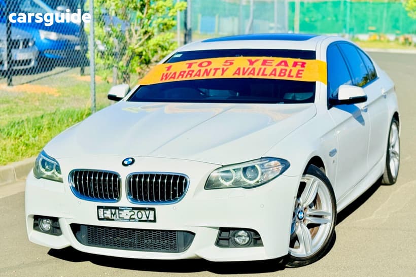 White 2016 BMW 520D Sedan Luxury Line