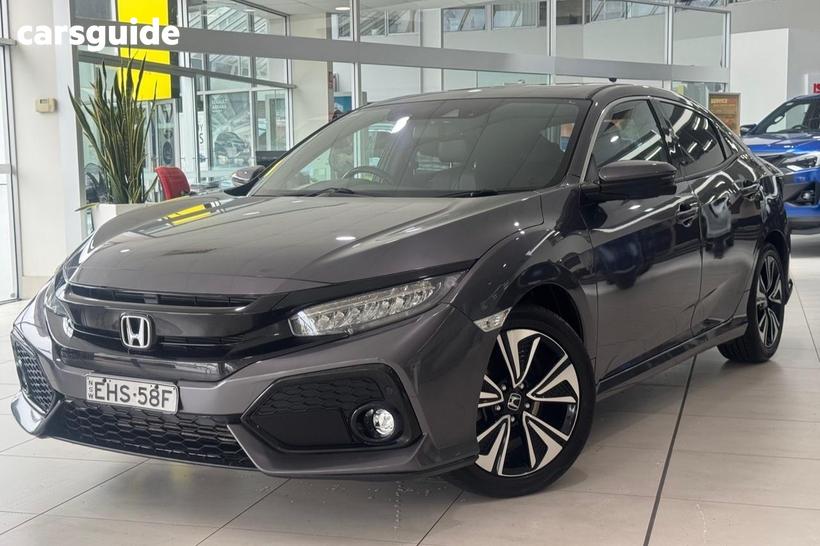 Grey 2019 Honda Civic Hatchback Vti-Lx