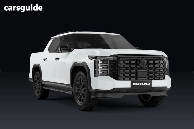 White 2026 MG Mgu9 Ute Tray BLACK EDITION 4X4