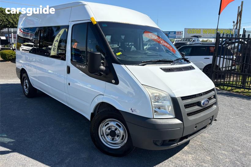 White 2008 Ford Transit Van Jumbo Lwb High Roof