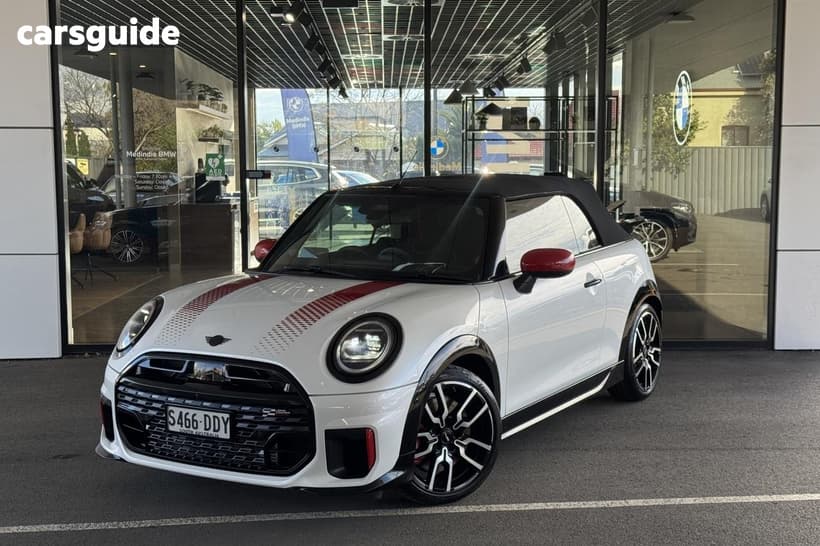 White 2024 Mini Convertible Convertible Jcw Classic