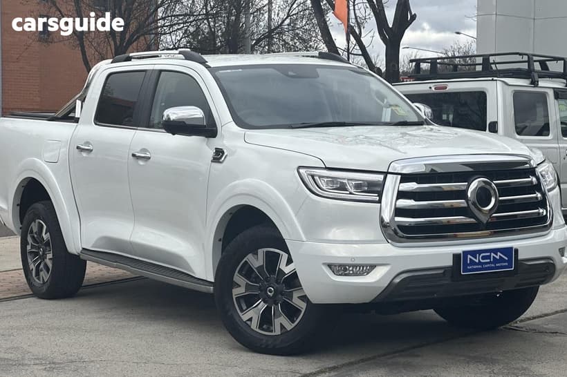 White 2023 GWM UTE Dual Cab Chassis Tray Cannon-L (4X4)