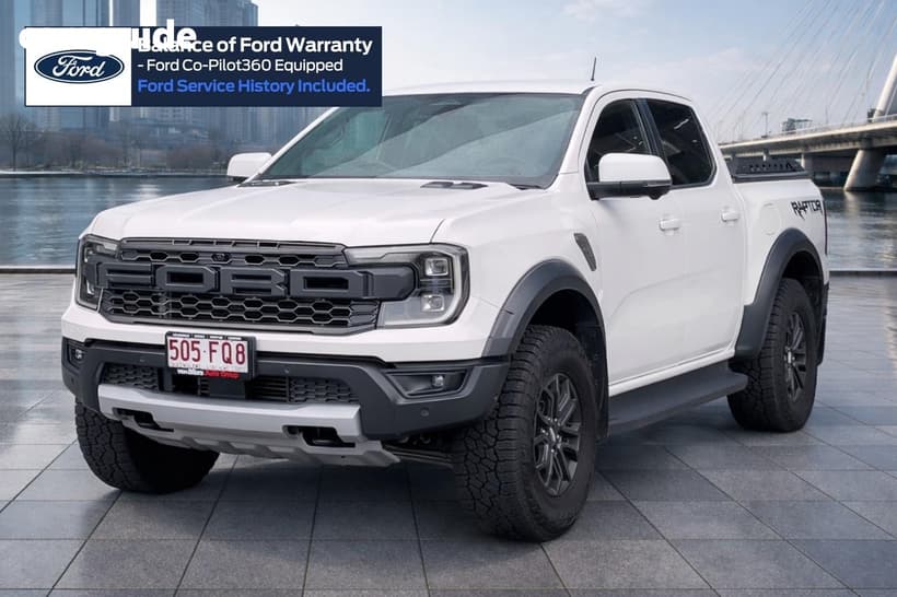 White 2022 Ford Ranger Double Cab Pick Up Raptor 3.0 (4X4)