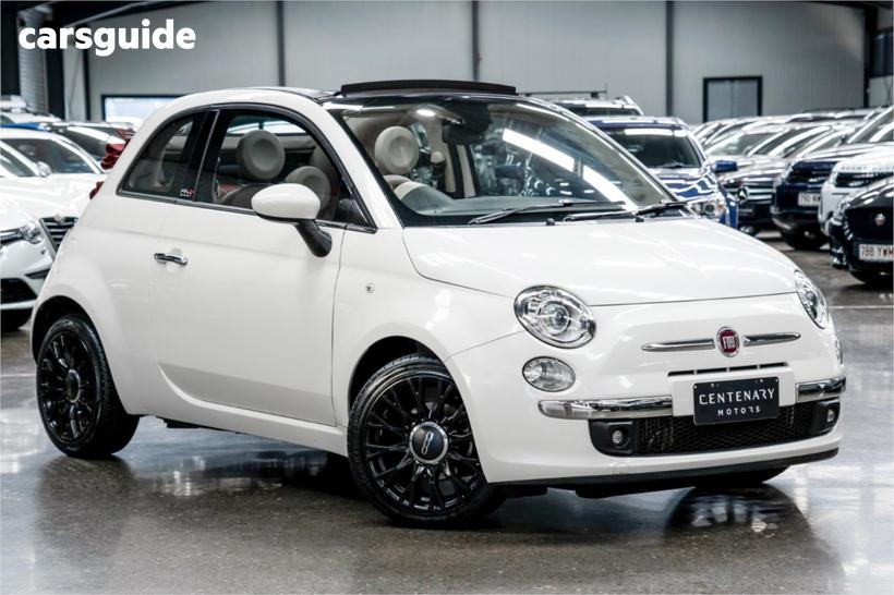 Beige 2015 Fiat 500C Convertible LOUNGE F