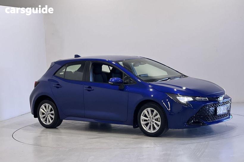 Blue 2024 Toyota Corolla Hatchback Ascent Sport