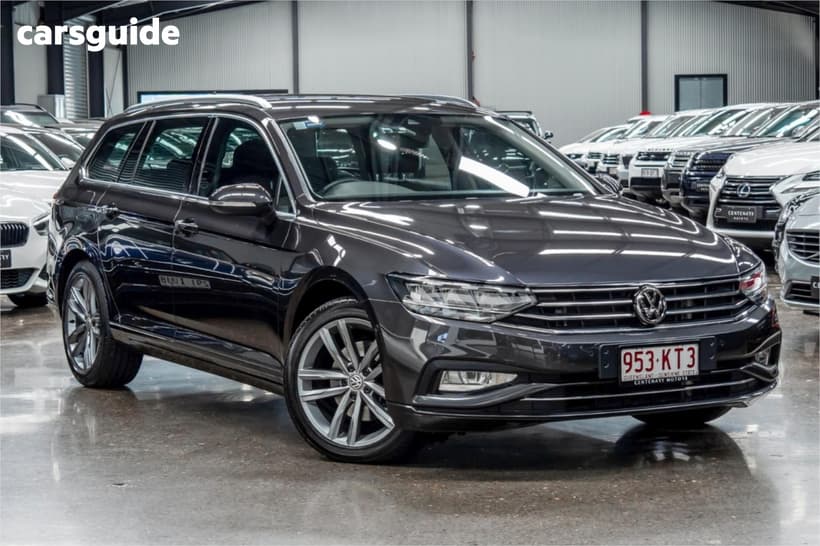 Black 2020 Volkswagen Passat Wagon 140Tsi Business