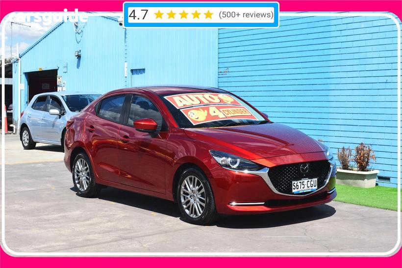 Red 2020 Mazda 2 Sedan G15 Gt
