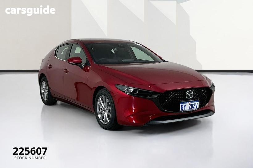 Red 2019 Mazda 3 Hatchback G20 Pure