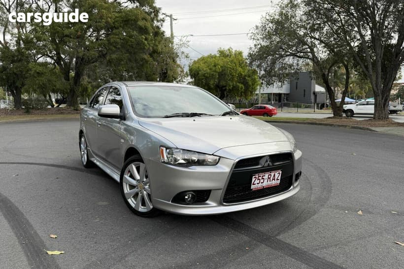Silver 2012 Mitsubishi Lancer Hatchback Vr-X Sportback