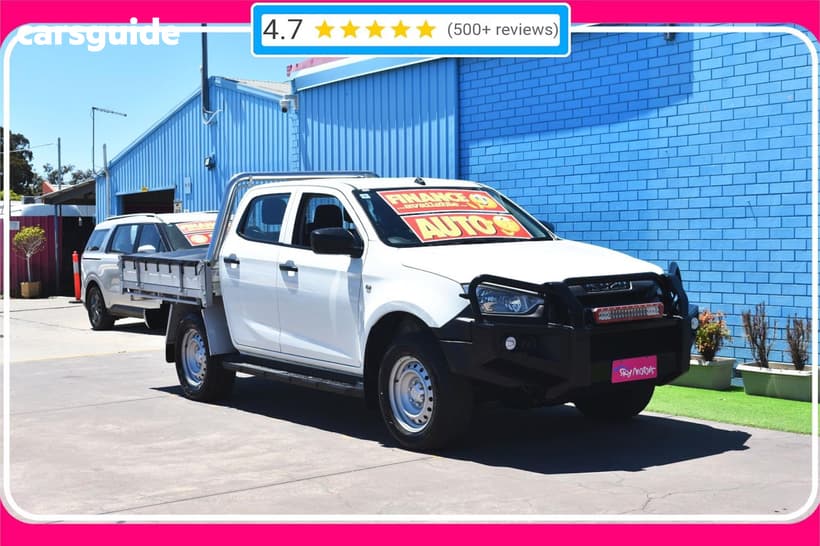 White 2021 Isuzu D-MAX Crew Cab Chassis Sx (4X4)