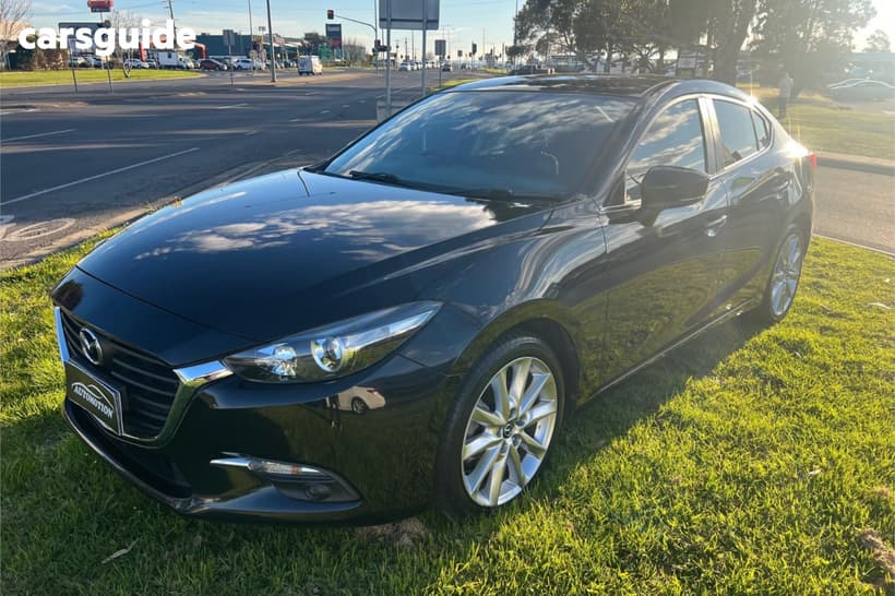 Black 2017 Mazda 3 Sedan Sp25