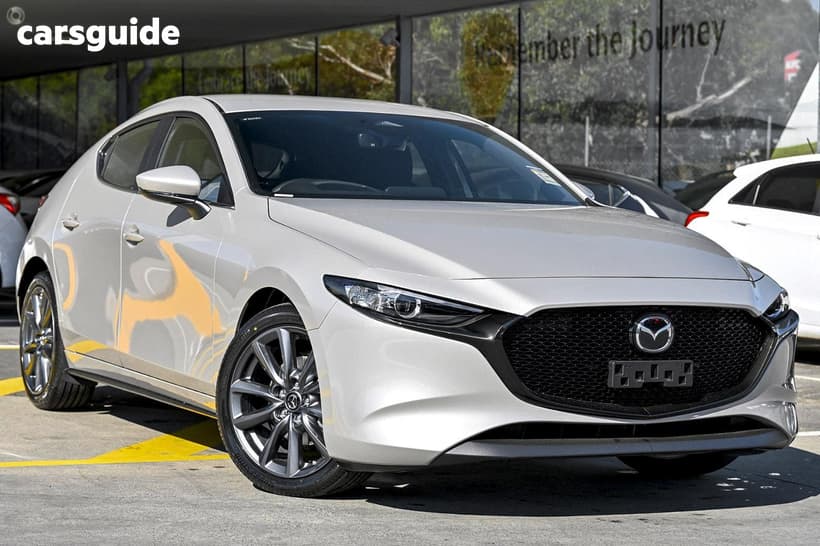 Beige 2025 Mazda 3 Hatchback G20 Evolve