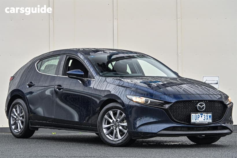 Blue 2021 Mazda 3 Hatchback G20 Pure