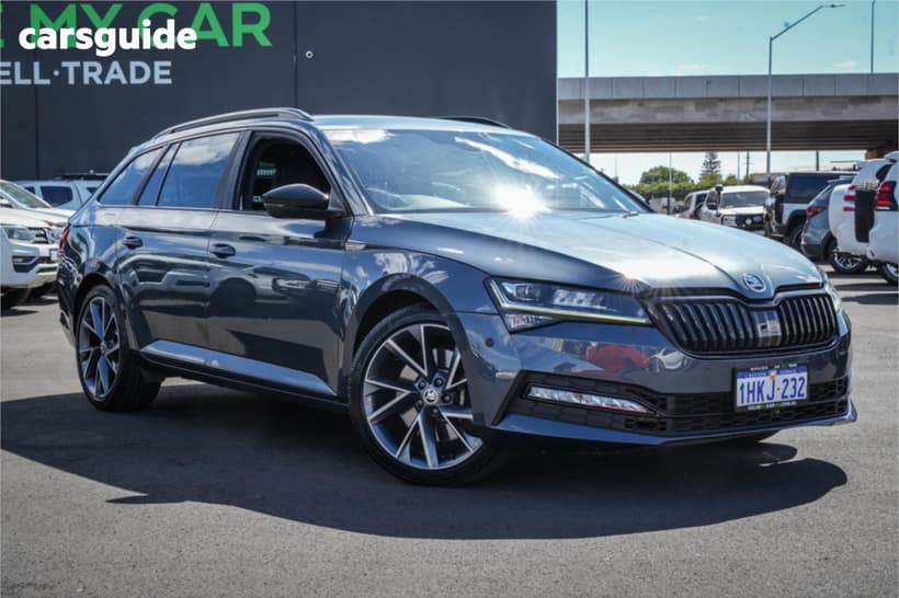 Grey 2021 Skoda Superb Wagon 206 Tsi Sportline