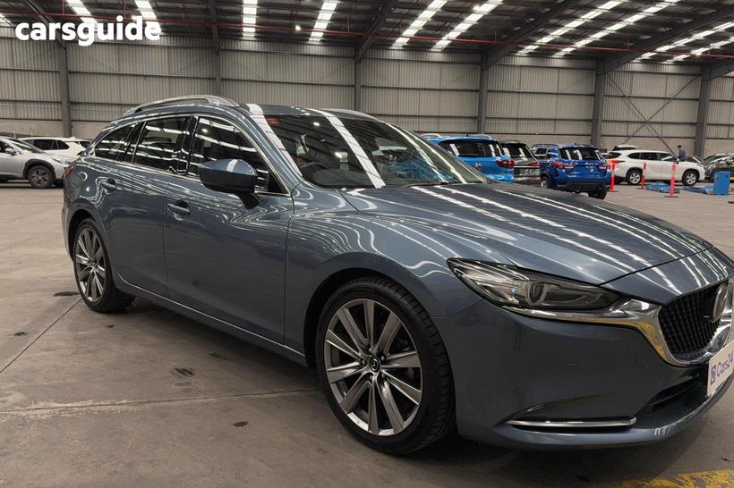Blue 2018 Mazda 6 Wagon Gt