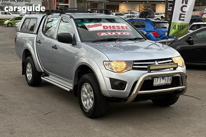 Silver 2015 Mitsubishi Triton Double Cab Utility Glx (4X4)
